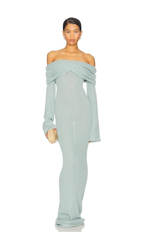 seroya xenia maxi dress in baby blue. - size m (also in xs, s)