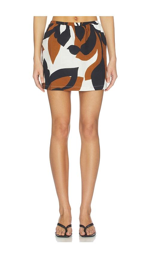 seven wonders alana mini skirt in brown. - size m (also in s, xs, xl)