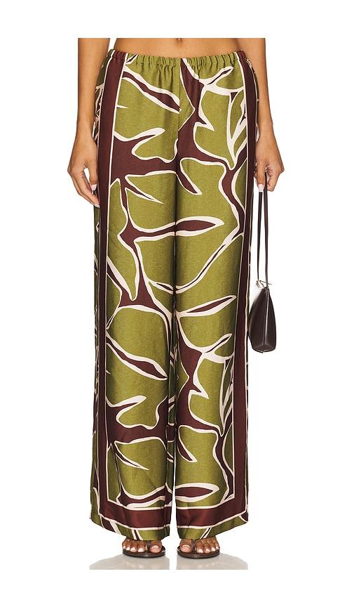 seven wonders alessandra palazzo pant in green. - size l (also in xl)