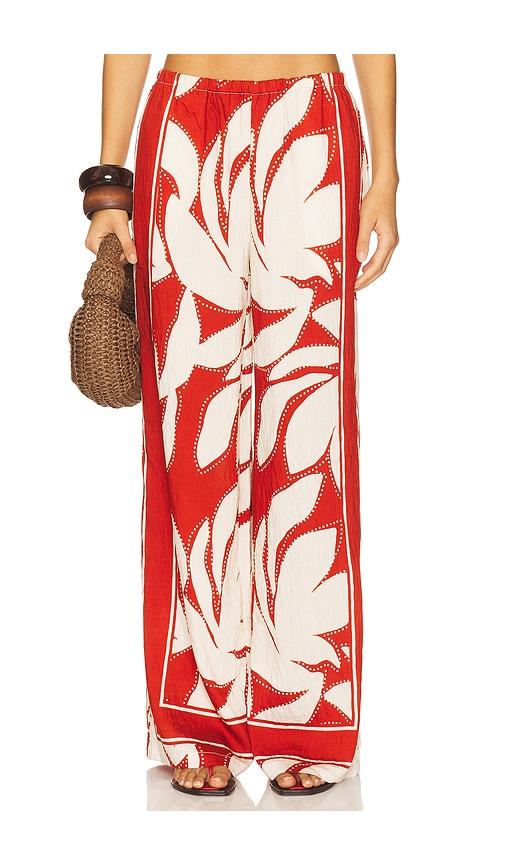 seven wonders arlette palazzo pant in red. - size m (also in xs, s, xl)