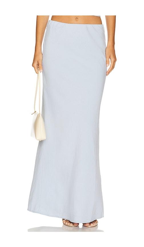 seven wonders billie maxi skirt in baby blue. - size l (also in xs, xl)