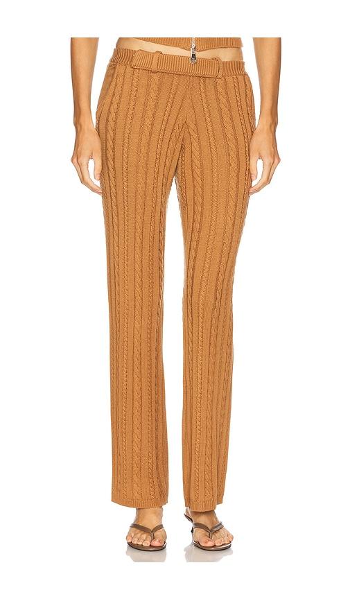 seven wonders camila pant in brown. - size l (also in s, xs, m)