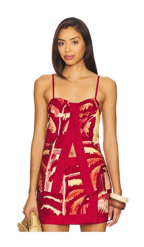 seven wonders catriona top in red. - size l (also in xs, s, m, xl)