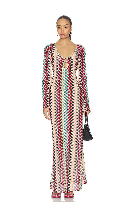 seven wonders emerie scoop neck maxi dress in red,black. - size l (also in m, s, xs)