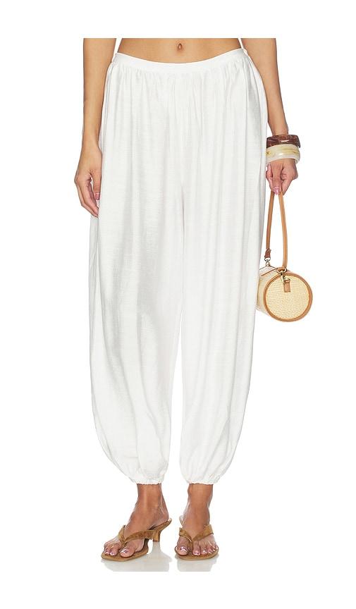 seven wonders klea pant in white. - size l (also in xs, xl)