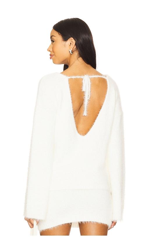seven wonders mikayla long sleeve top in white. - size l (also in s, m, xl)