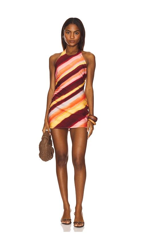 seven wonders odyssey mini dress in blush,burgundy. - size s (also in xl)