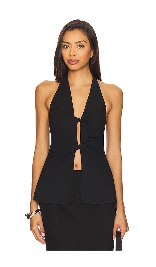 seven wonders robyn top in black. - size l (also in m, xl)