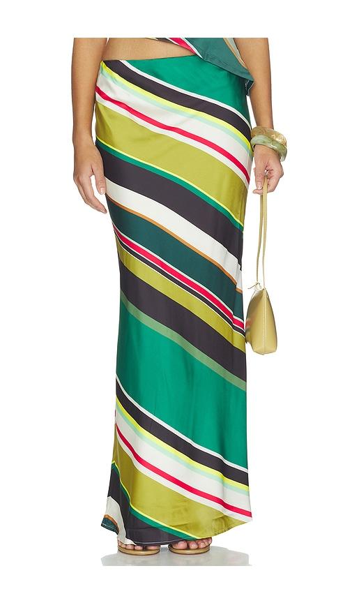 seven wonders vera maxi skirt in multi. - size m (also in xs)