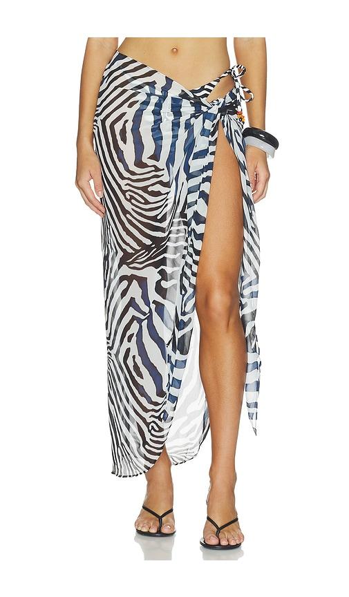seven wonders xyla front tie maxi skirt in multi. - size m (also in s, xl)