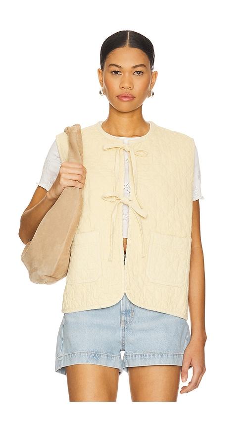 seventy + mochi aria vest in lemon. - size xs (also in xxs)