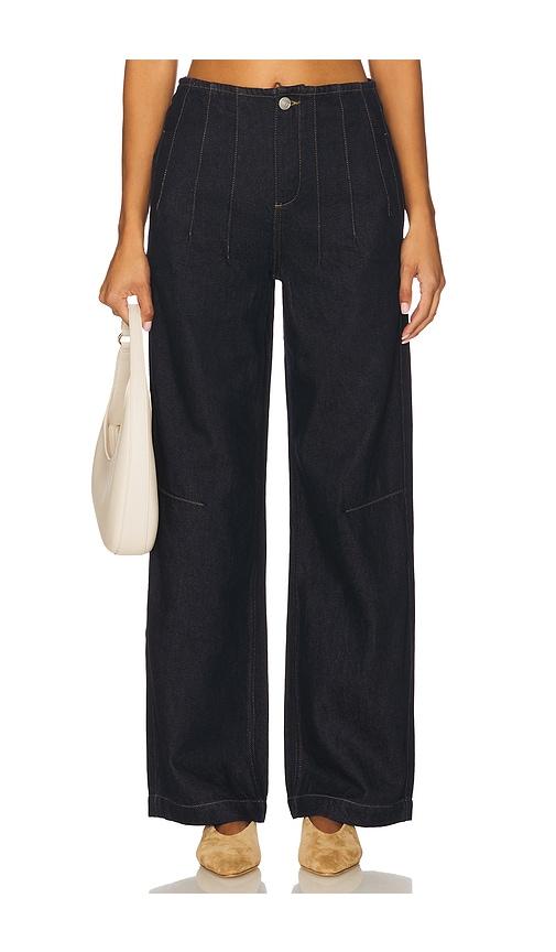 seventy + mochi noah wide leg jeans in blue. - size 26 (also in 27, 28, 32)