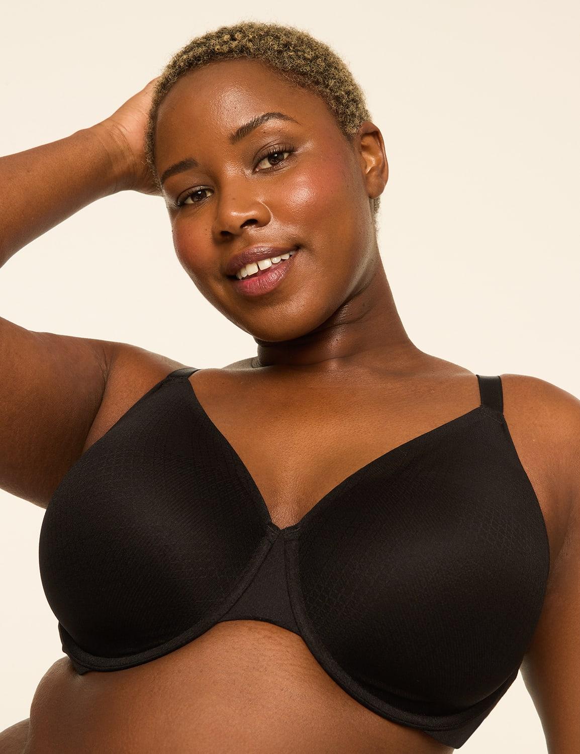 shallow-top embrace lightly lined full coverage bra