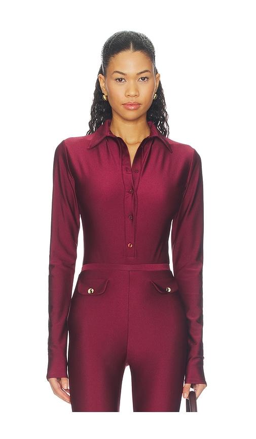 shani shemer ash bodysuit in wine. - size s (also in xs)