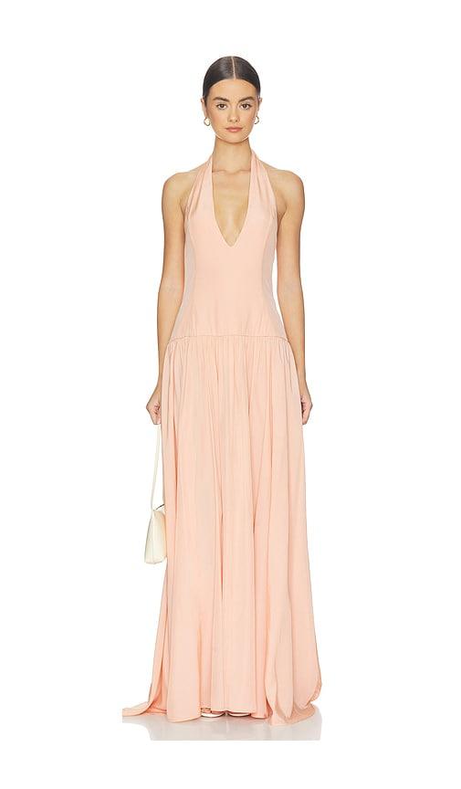 shani shemer astrid maxi dress in blush. - size l (also in m, s, xs)