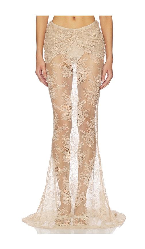 shani shemer brenda maxi skirt in metallic neutral. - size m (also in s)