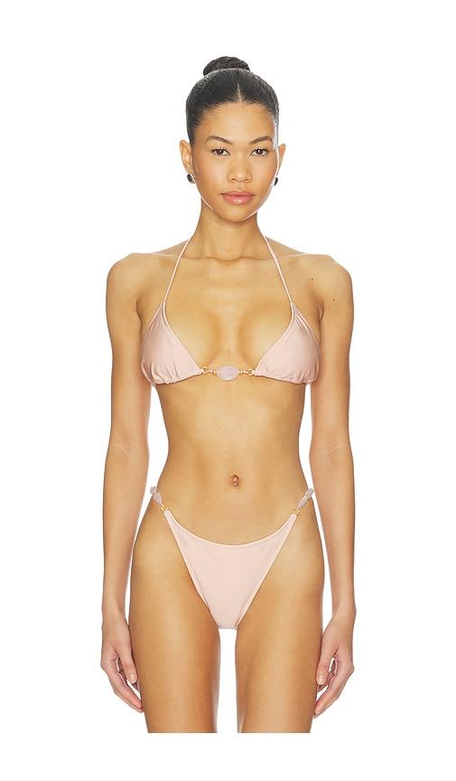 shani shemer elysia bikini top in pink. - size l (also in m, s, xs)