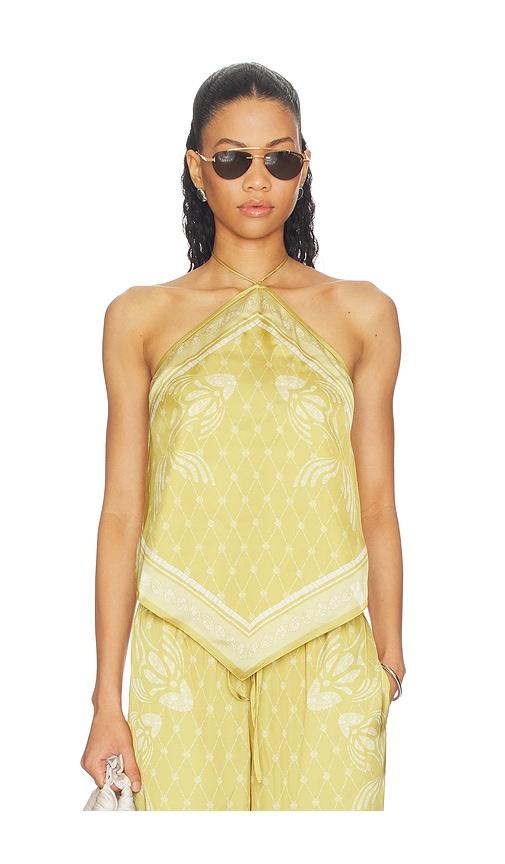 shani shemer jessie top in mustard. - size l (also in m, s, xs)