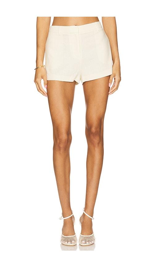 shani shemer jolin shorts in cream. - size l (also in m, s)