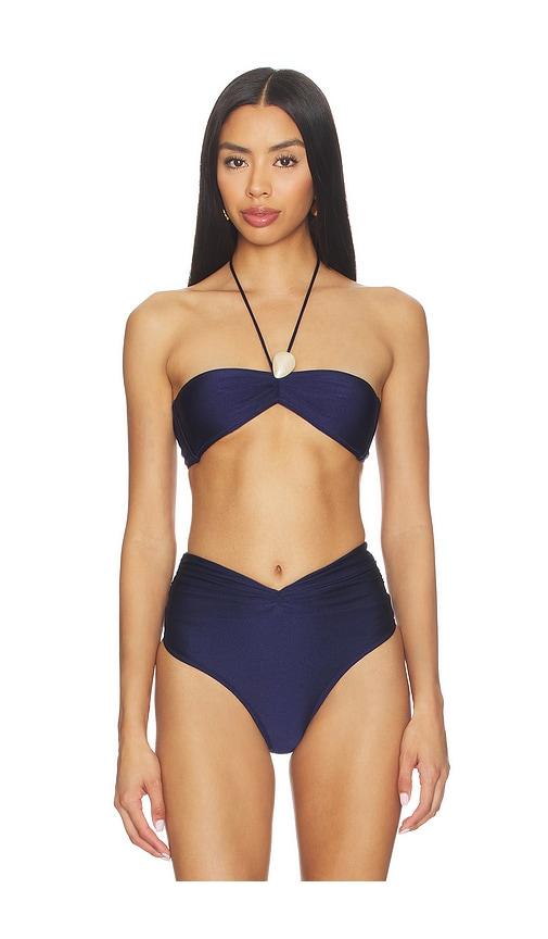 shani shemer laurel bikini top in royal. - size m (also in xs, s)