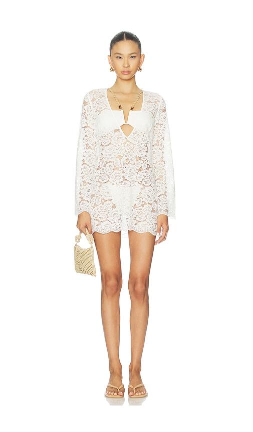 shani shemer rebecca mini dress in cream. - size m (also in s)