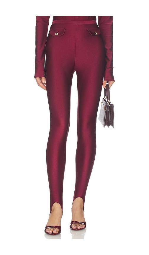 shani shemer rio leggings in wine. - size l (also in xs, s)