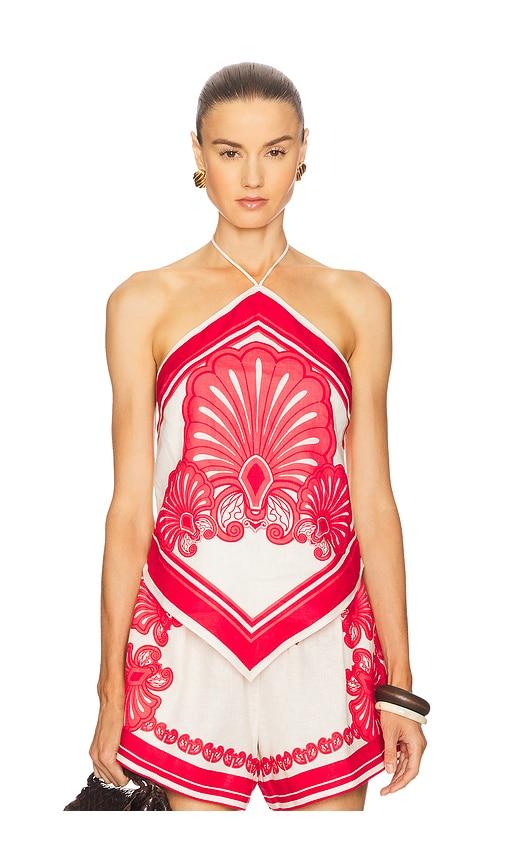 shani shemer rosa top in red. - size l (also in m)