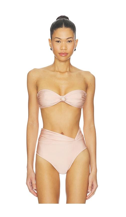 shani shemer rosie bikini top in blush. - size l (also in xs, s, m)