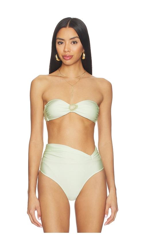 shani shemer rosie bikini top in mint. - size l (also in xs, s)