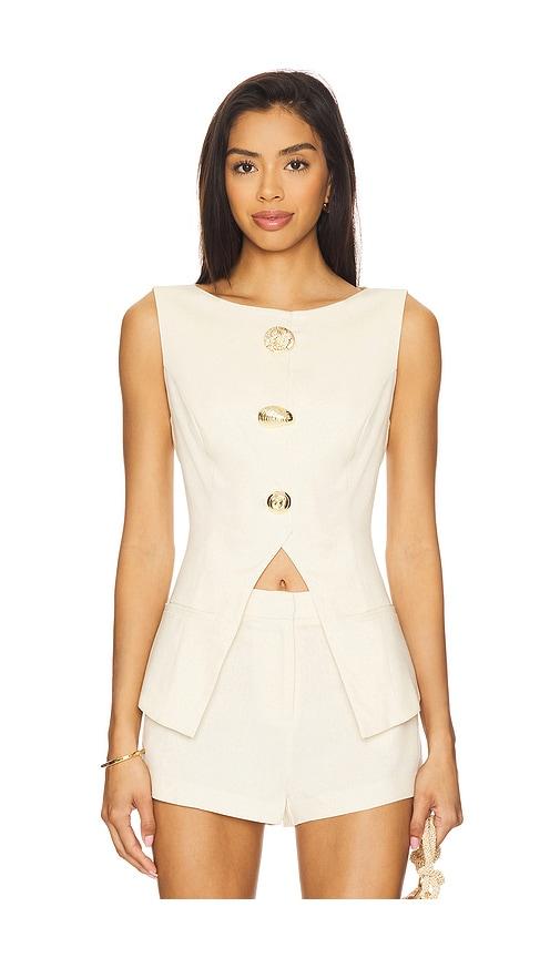 shani shemer shani top in cream. - size s (also in xs)