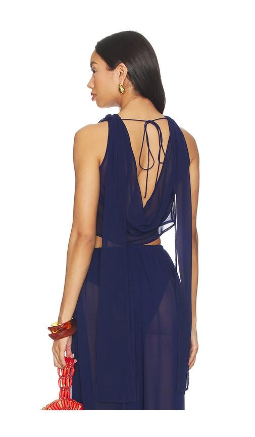 shani shemer shir top in blue. - size l (also in xs, s, m)