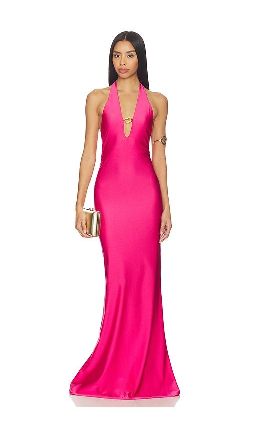shani shemer sienna maxi dress in fuchsia. - size l (also in m, s)