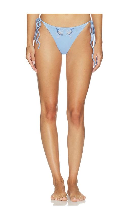 shani shemer tessa bikini bottom in baby blue. - size l (also in xs, s, m)