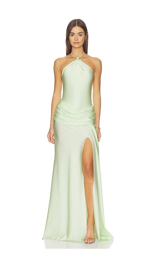 shani shemer valentine maxi dress in mint. - size l (also in xs)