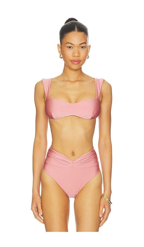 shani shemer x revolve aster bikini top in pink. - size l (also in xs, s, m)