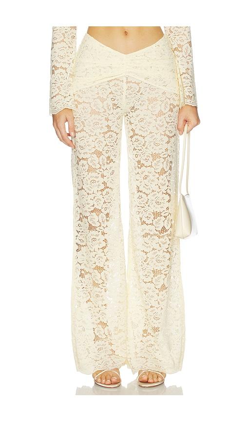 shani shemer x revolve madison pant in cream. - size l (also in s, m)