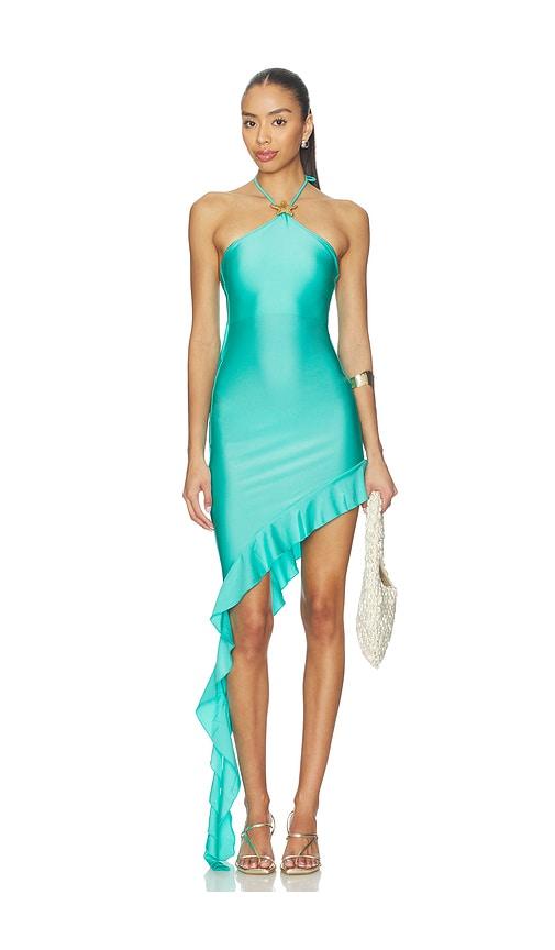 shani shemer x revolve x revolve onyx maxi dress in teal. - size m (also in xs, s)