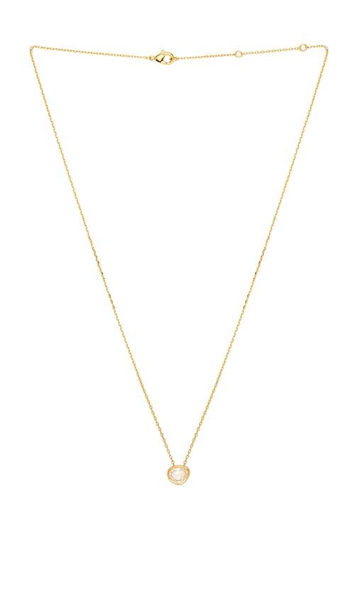 shashi benson necklace in metallic gold.