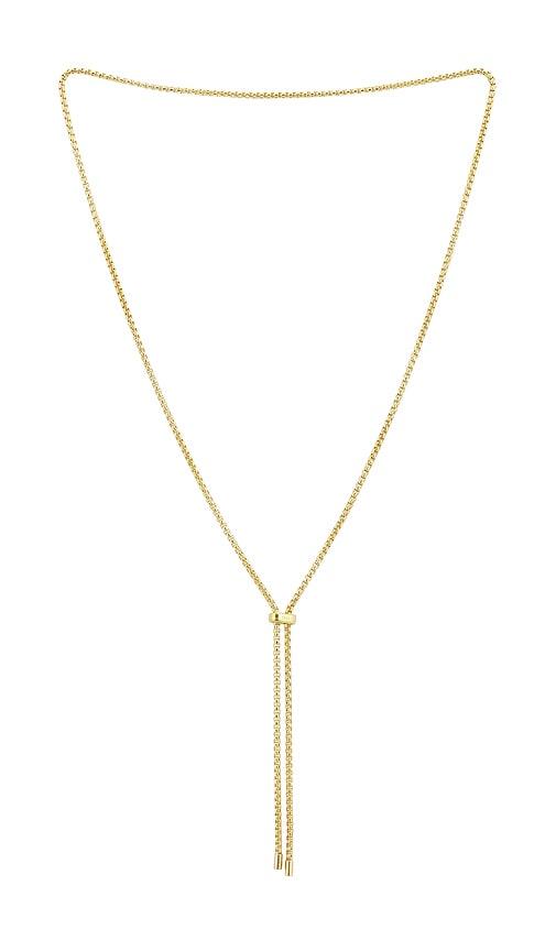shashi bolo chain nacklece in metallic gold.
