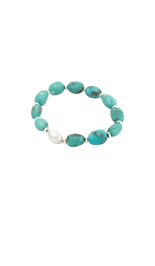 shashi bracelet in teal.