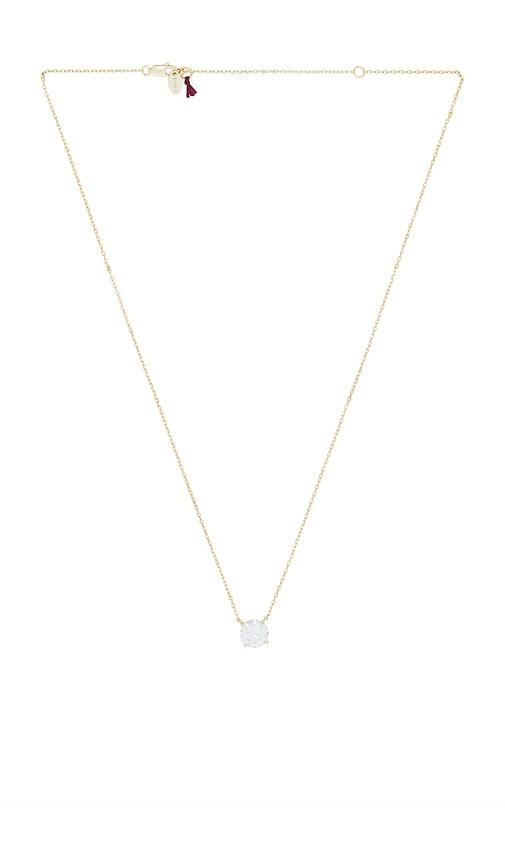 shashi caroline necklace in metallic gold.