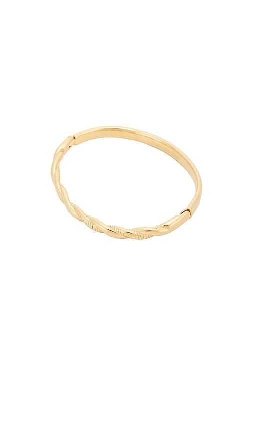 shashi erier bracelet in metallic gold.