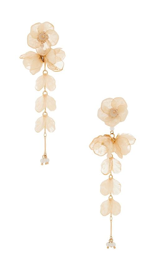 shashi iris earring in ivory.
