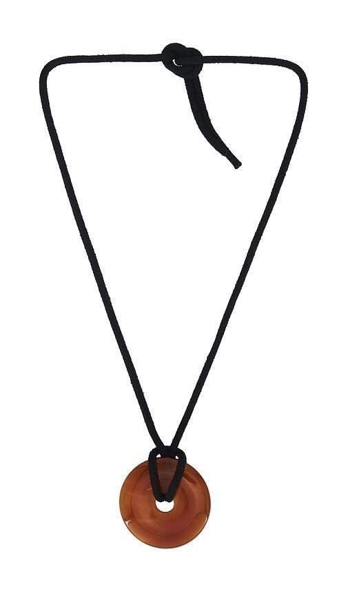 shashi jade necklace carnelian in red.