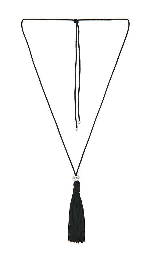 shashi maxine necklace in black.