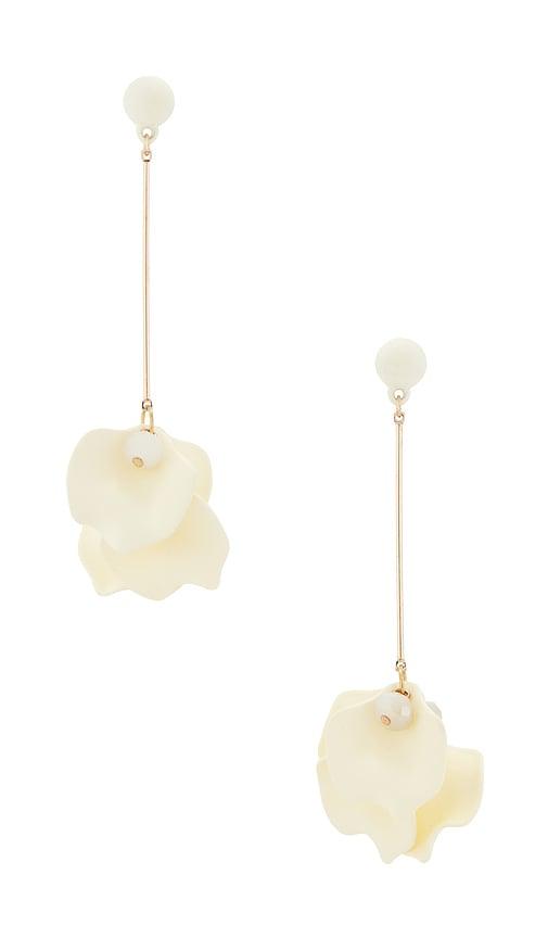 shashi petunia earring in white.