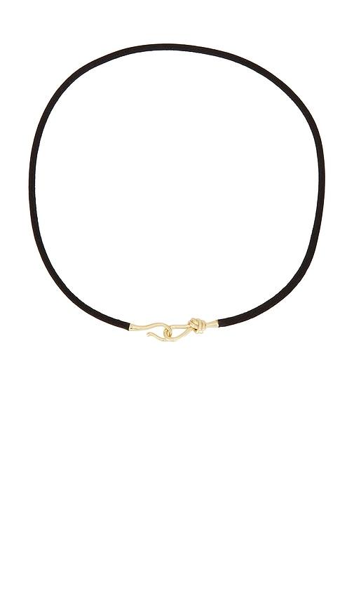 shashi sawyer necklace in chocolate.