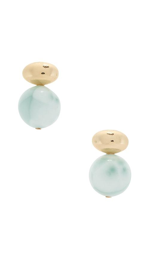 shashi stud earrings in blue.