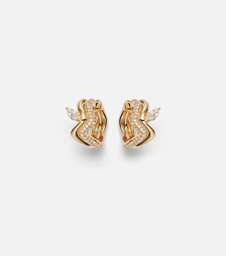 shay jewelry 18kt gold earrings with diamonds