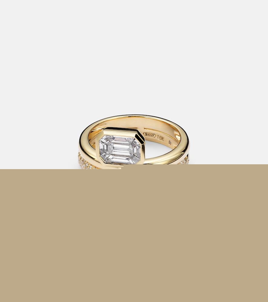 shay jewelry 18kt gold ring with diamonds